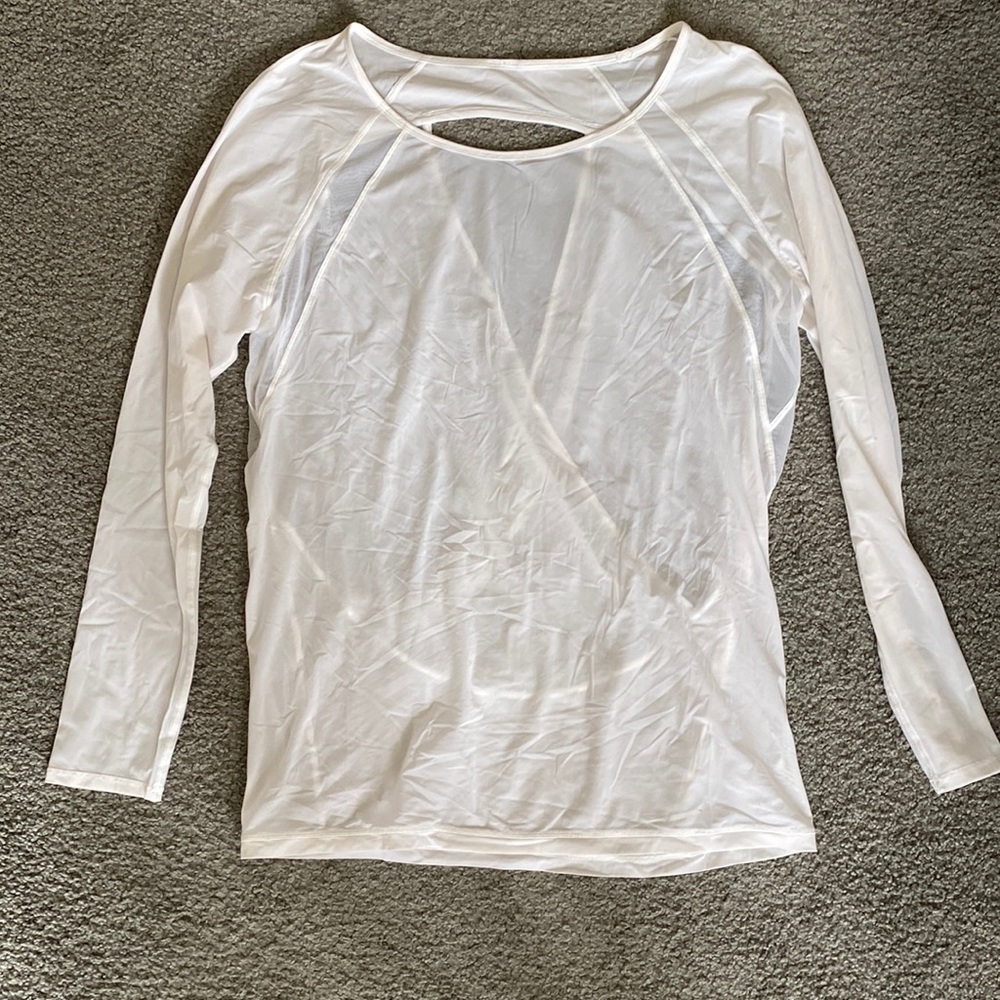 Lululemon Womens long sleeve sheer top